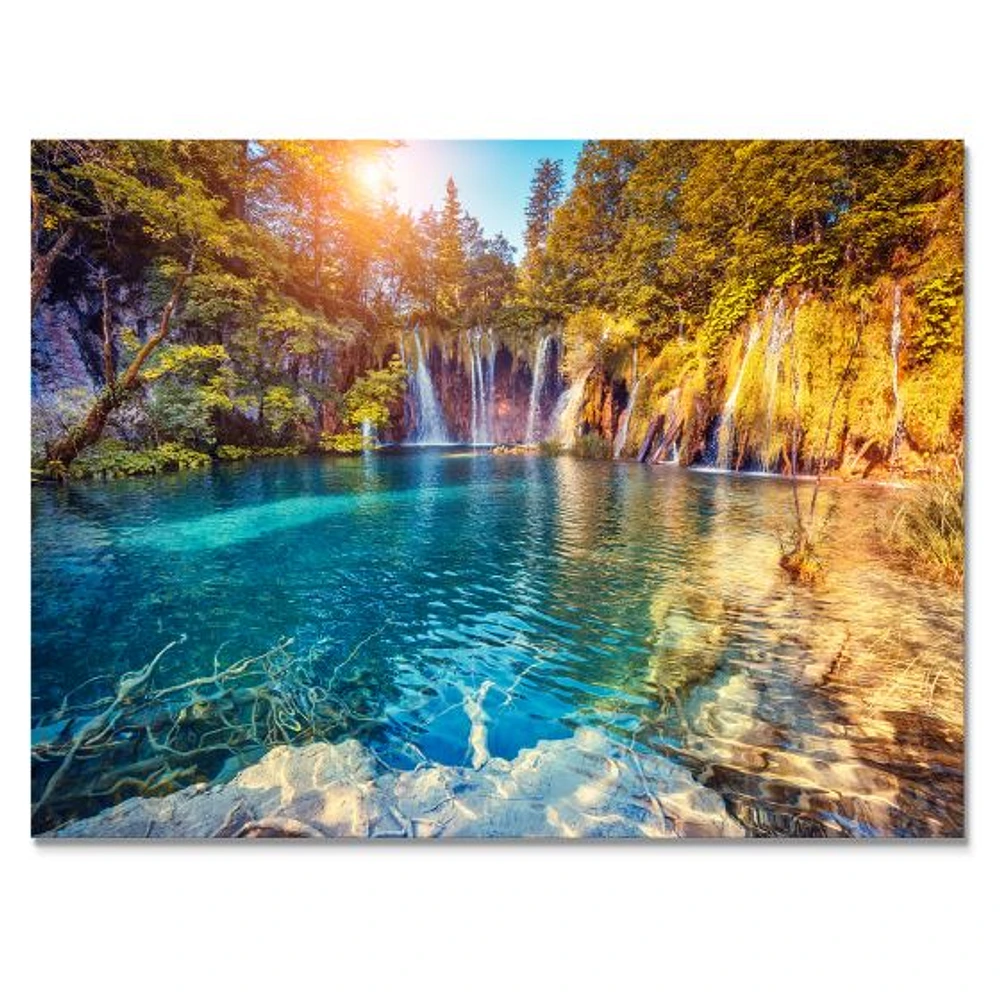 Turquoise Water and Sunny Beams Canvas Print