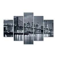 Panorama New York City at Night  Canvas Print