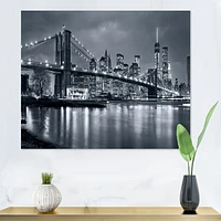 Panorama New York City at Night  Canvas Print