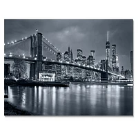 Panorama New York City at Night  Canvas Print