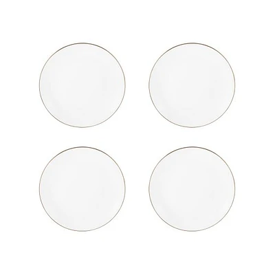 Maxwell & Williams ensemble de 4 assiettes coupe « White Gold »