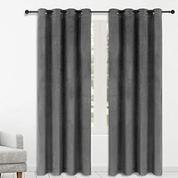 Silkesse-Velvet Grommet Curtain