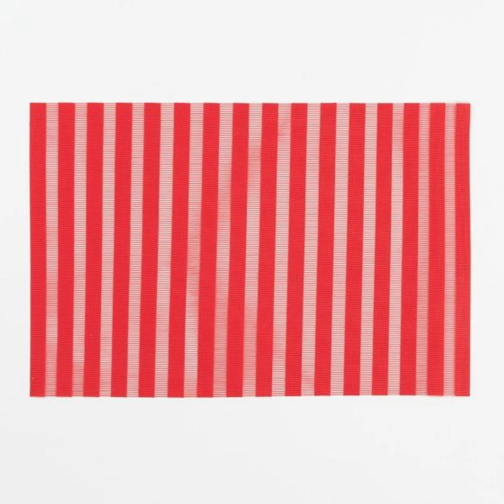Textyle Stripe Placemat - Navy/Red