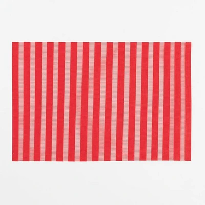 Textyle Stripe Placemat - Navy/Red