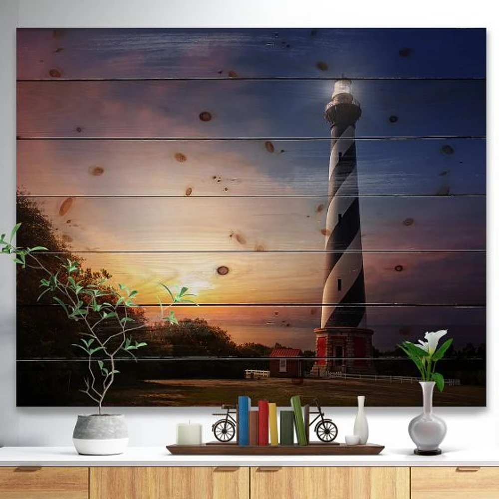 Cape Hatteras Wood Wall Art