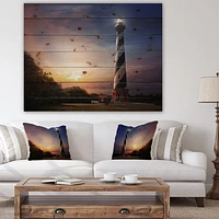 Cape Hatteras Wood Wall Art