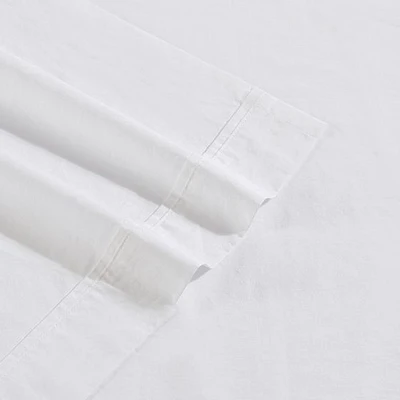 Washed Percale Solid T200 Sheet Set by Calvin Klein