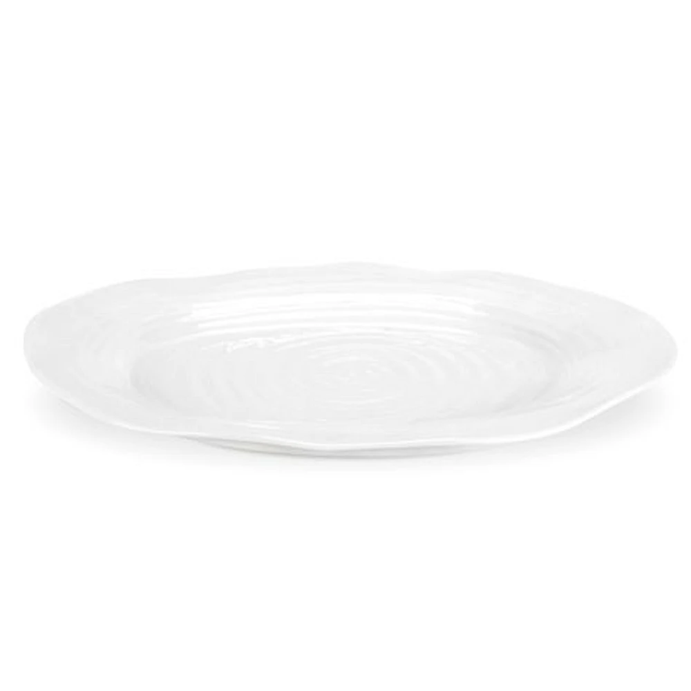 Grande assiette ovale blanche Sophie Conran 17 po par Portmeirion