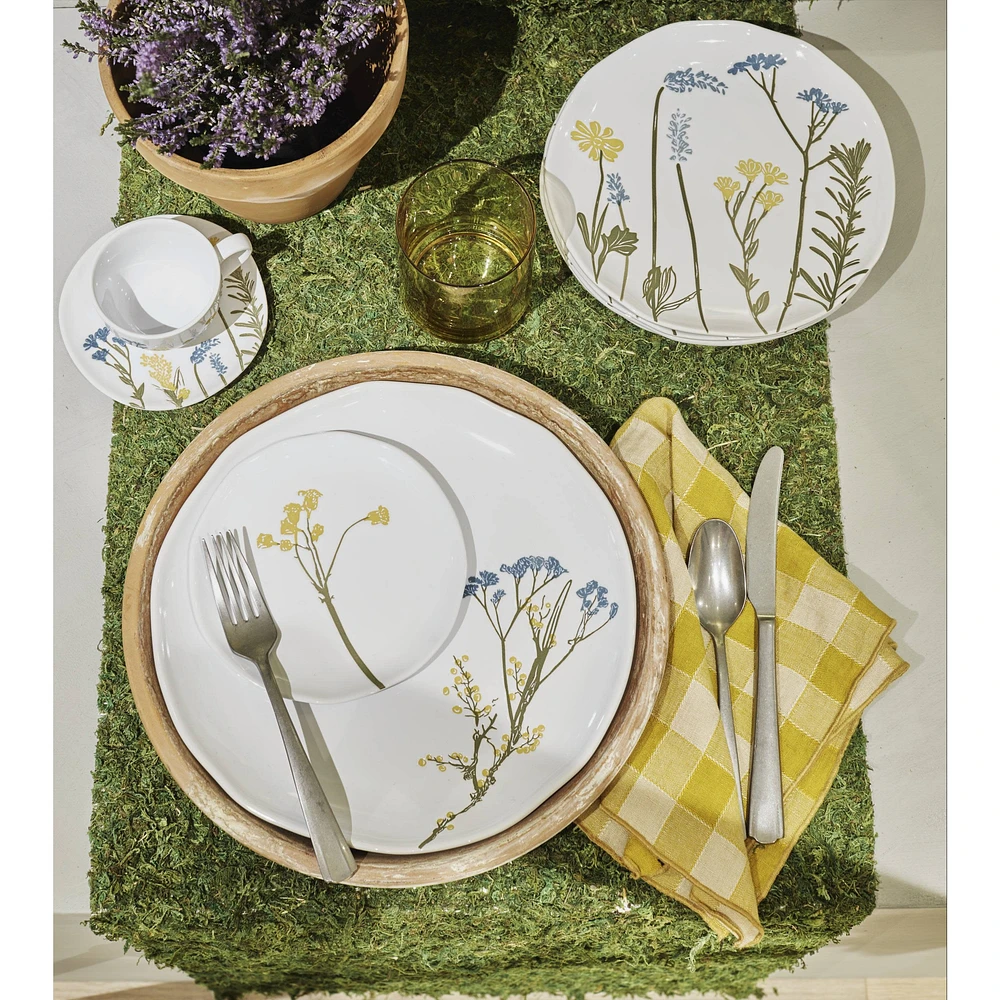 Assiettes à petites bouchées Wildflowers par Lenox, ensemble de 4