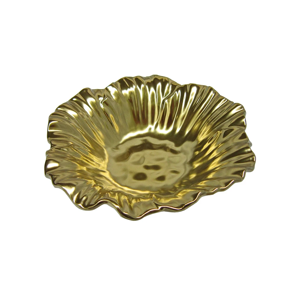 Elegance Set of 2 Gold Sunflower Bowl 6.75