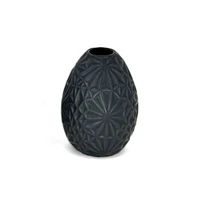 Small Black Textured Assorted Vase by BIA