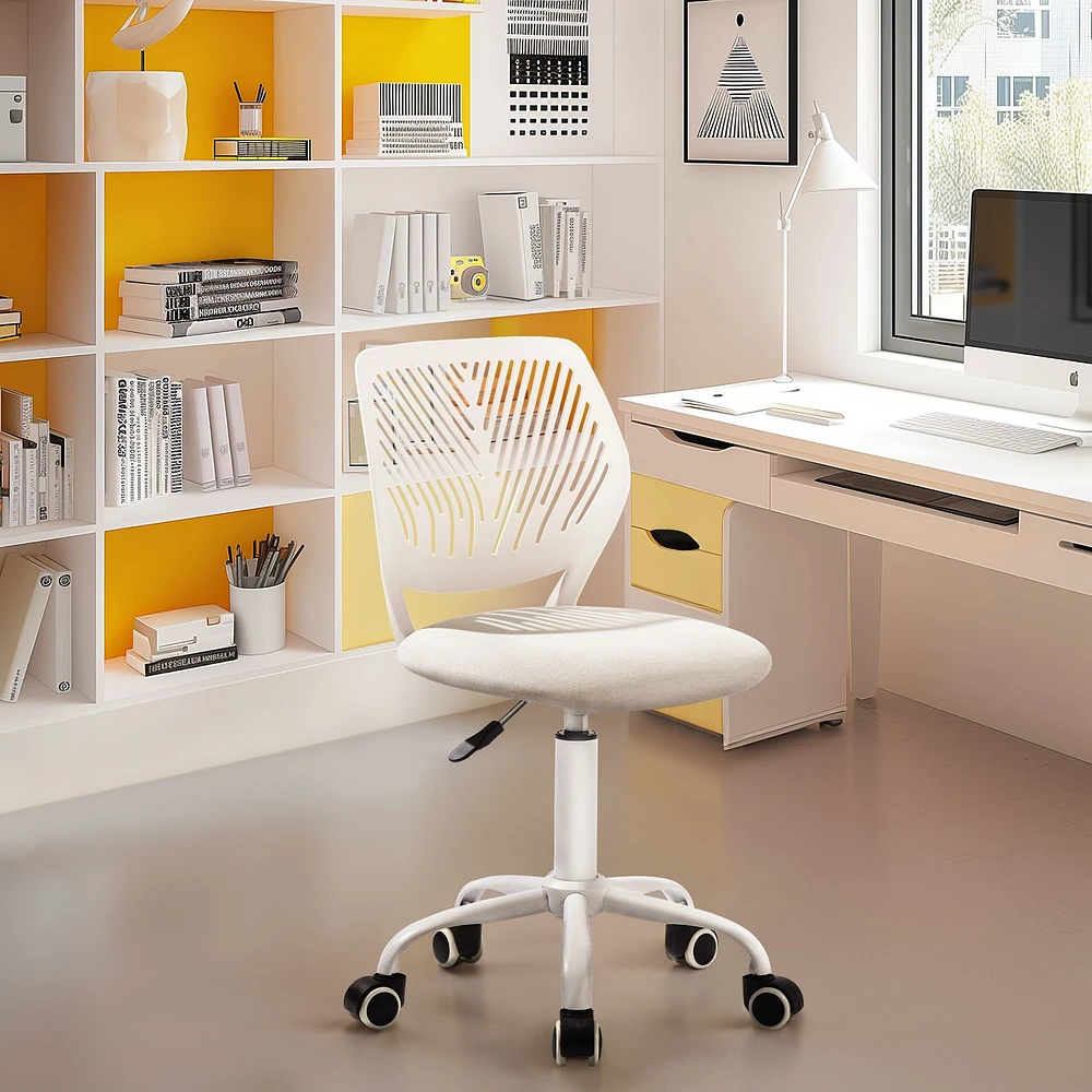Beige Fabric Task Chair by Maison Classique