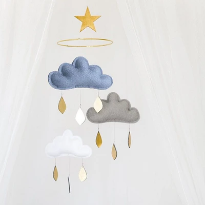 Cloud Mobile - Blue, Grey & White