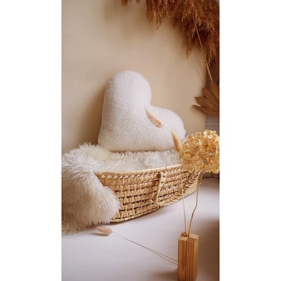 Heart Pillow - Ivory
