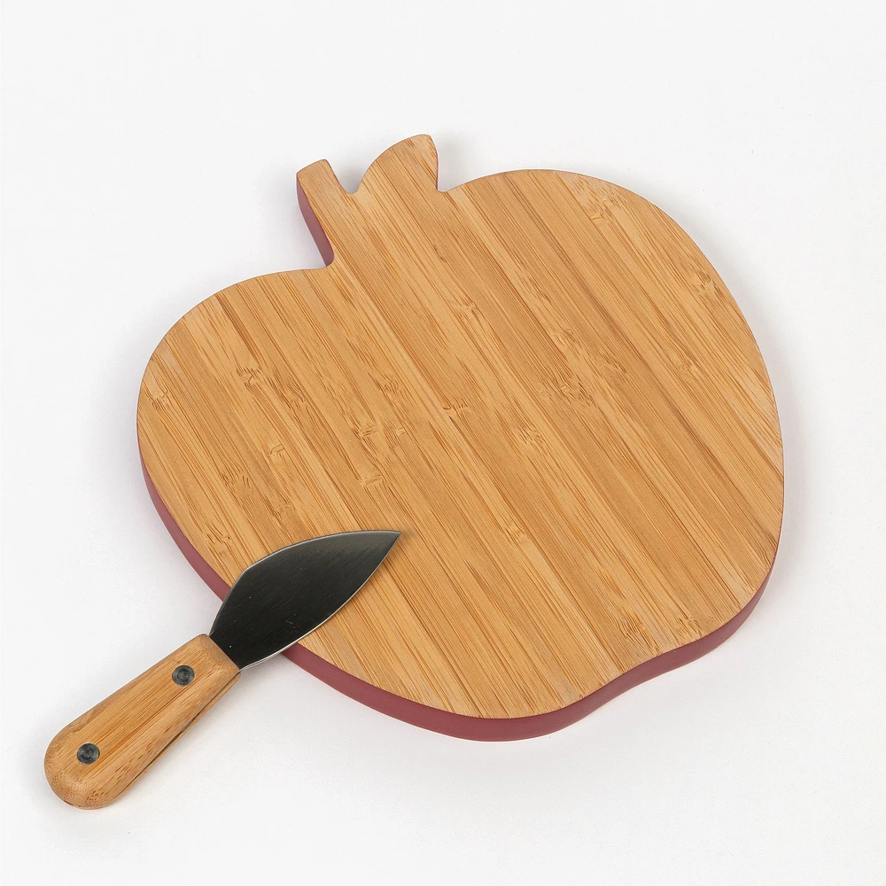 Knock on Wood Apple Cheese Board with Knife by Kate Spade