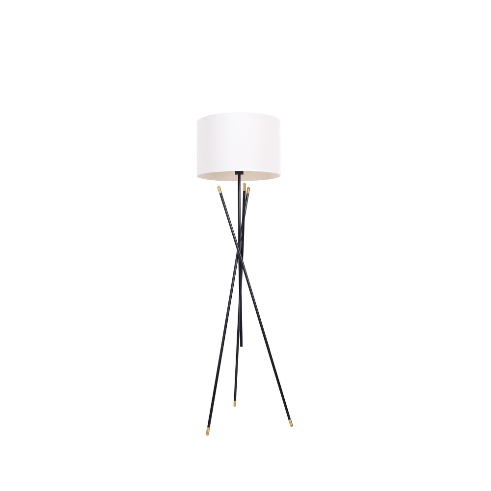 London Tripod Floor Lamp - Black/Gold