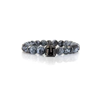 Bracelet flocon de neige « Warrior Helmet » en zircone cubique par Luenzo