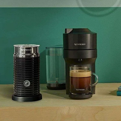 Nespresso® Vertuo POP+ Espresso & Coffee Capsule Machine with Aeroccino by De'Longhi - Liquorice Black