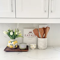 White Daisy Planter - 6.5