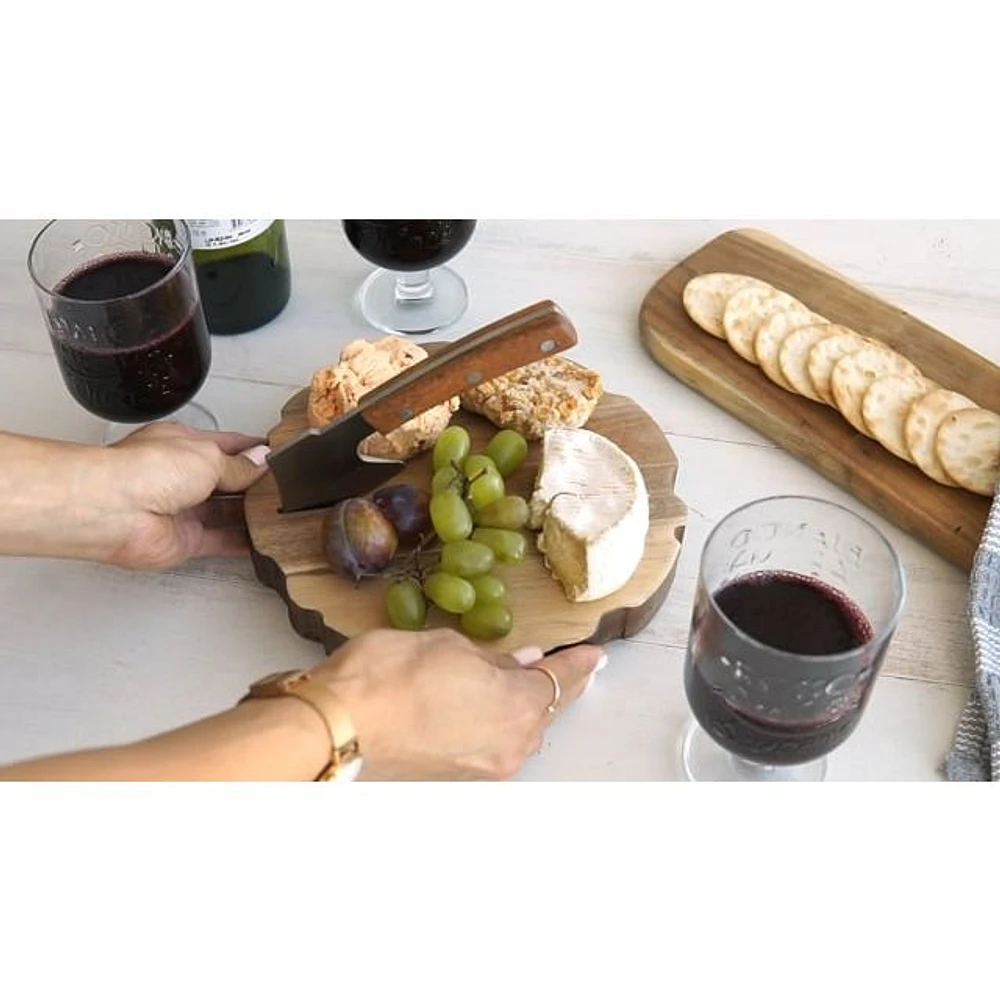 Wood Cheese Board and Chopper