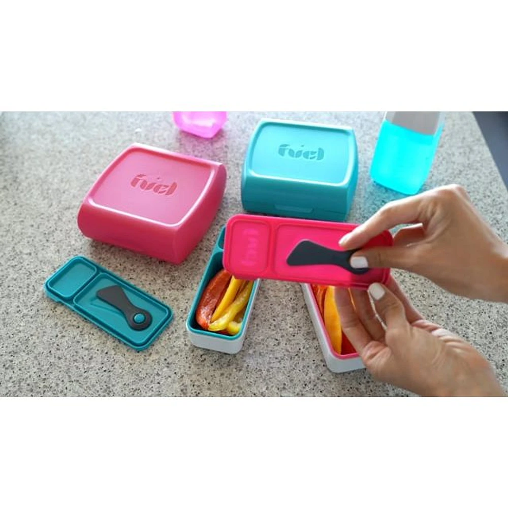 Trudeau 3-Piece Fuel Lunch Set - Blue