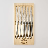 Jean Dubost Laguiole Damas Decors Knives, Set of 6 