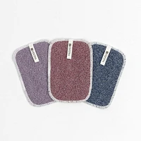 Dish Scrubber, 3 Pieces - Blue/Lavender/Polignac