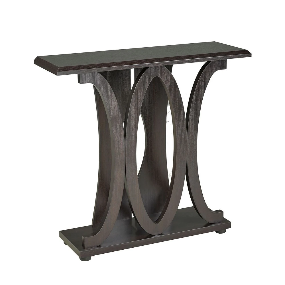 Harper Console Table - Dark Cherry