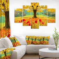 Toile « Beautiful Autumn Yellow Tree