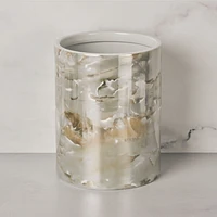 Ming Marble Wastebasket - Green