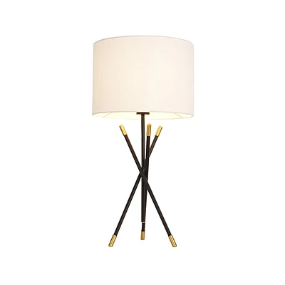 London Tripod Table Lamp - Black/Gold