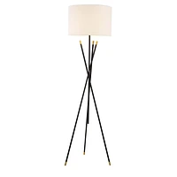 London Tripod Floor Lamp - Black/Gold