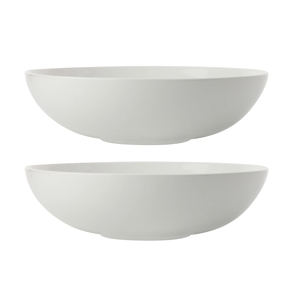 Maxwell & Williams Set of 2 White Basics Serving Bowls - 36cm