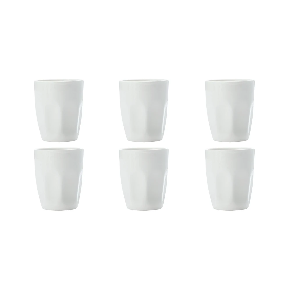 Maxwell & Williams ensemble de 6 tasses à latte « White Basics » - 200 ml