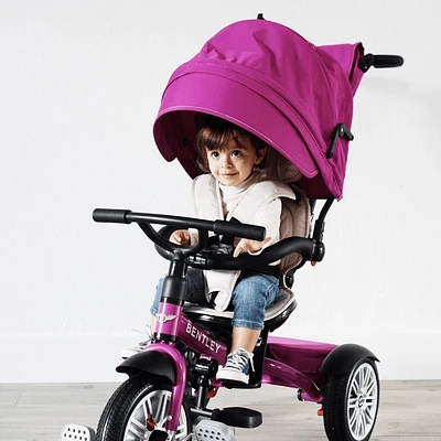 Bentley 6-in-1 Baby Stroller/Trike - Fuchsia Pink