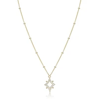 ELLE 18K Gold Plated Sterling Silver & Cubic Zirconia Star Pendant Necklace