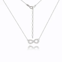 Reign Sterling Silver & Cubic Zirconia  Infinity Necklace