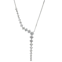 Reign Sterling Silver & Cubic Zirconia Cascade Statement Necklace