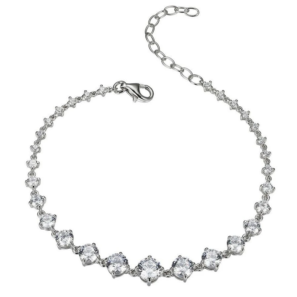 Reign Sterling Silver & Cubic Zirconia Cascade Bracelet