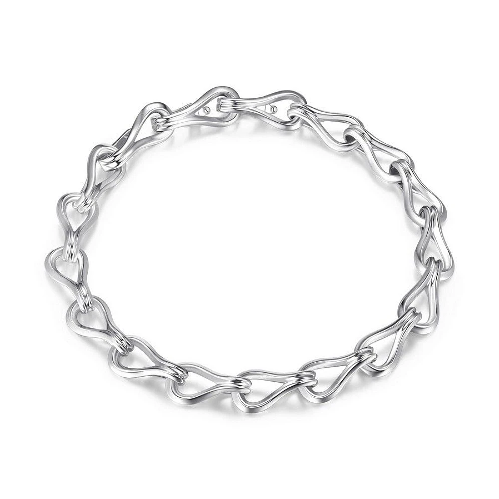 Bracelet ELLE à maillons entrecroisés en argent sterling