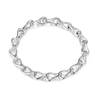 Bracelet ELLE à maillons entrecroisés en argent sterling