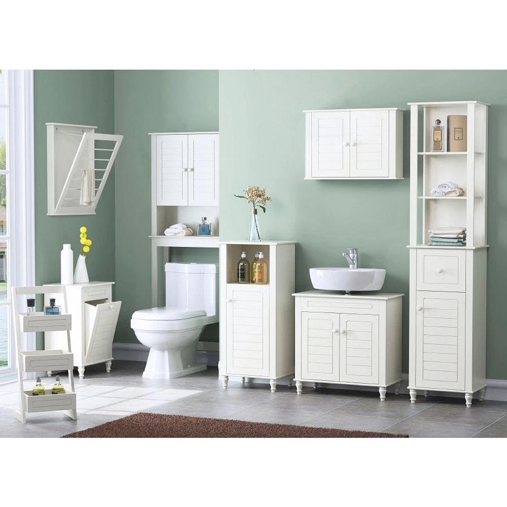 Alexa Tall Cabinet - White