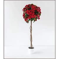 Poinsettia Tree 120cm by Haute Deco