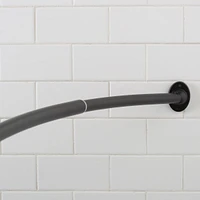 Black Curved Shower Curtain Rod