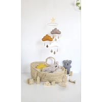 Cloud Mobile -Taupe, Orcher & White