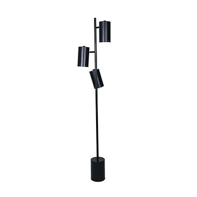 Studio 99 Matte Black Floor Lamp with 3 Lights