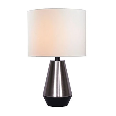 Simone Table Lamp - Steel/Black (26")