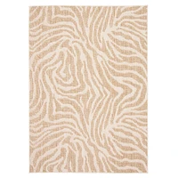 Zendaya tapis taupe contemporain