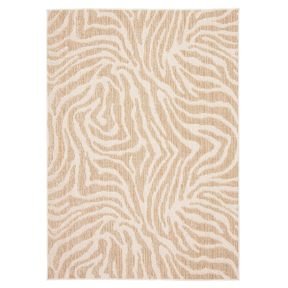 Zendaya tapis taupe contemporain