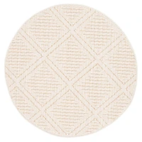 Tosca tapis rond contemporain taupe